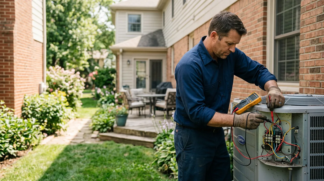 HVAC technician working near North Garden, VA